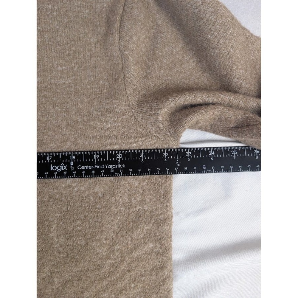 H&M Cardigan Wool Blend Taupe Longline Knit Cardigan Sweater Women's S - Picture 4 of 10